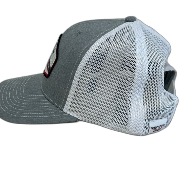 Richardson Cap Hat Men's Snapback Grey White Angler Choice Team Tournament Trail - Picture 5 of 9